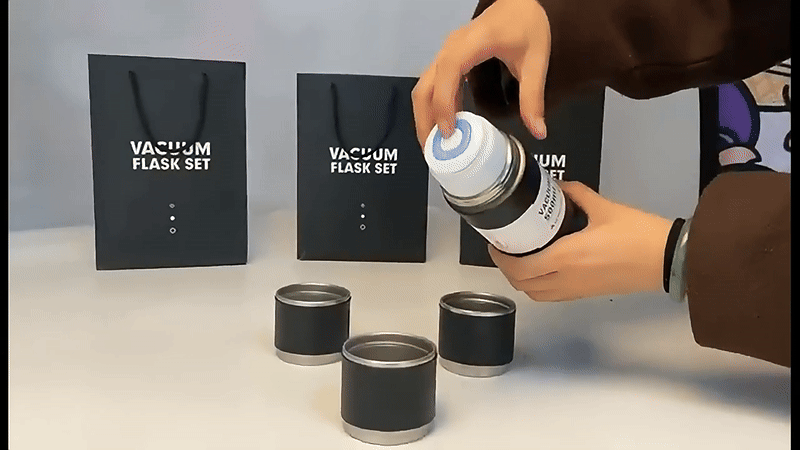 Vacuum Flask Set – Insulated Thermal Water Bottle & Drinkware Set