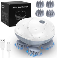 Electric Scalp Massager with Red Light & Infrared Therapy – 3 Speed Hair & Head Massager