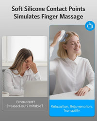 Electric Scalp Massager with Red Light & Infrared Therapy – 3 Speed Hair & Head Massager