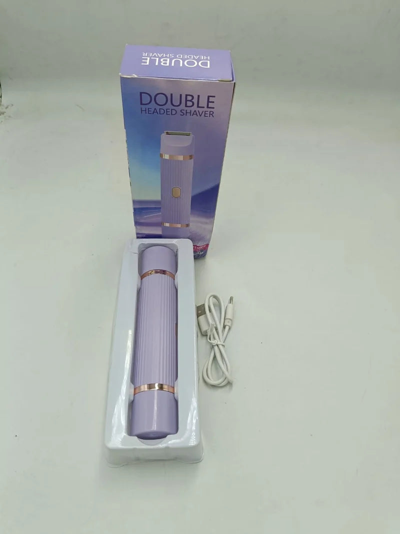 Double Head Electric Shaver – Portable Rechargeable Dual Blade Razor