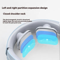 Electric Neck Massager EMS Pulse Rechargeable USB with Heating Function