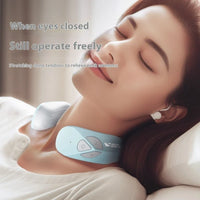 Electric Neck Massager EMS Pulse Rechargeable USB with Heating Function