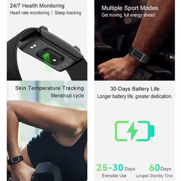 Smart Bracelet Fitness Tracker Band – Activity & Sports Tracking Wristband