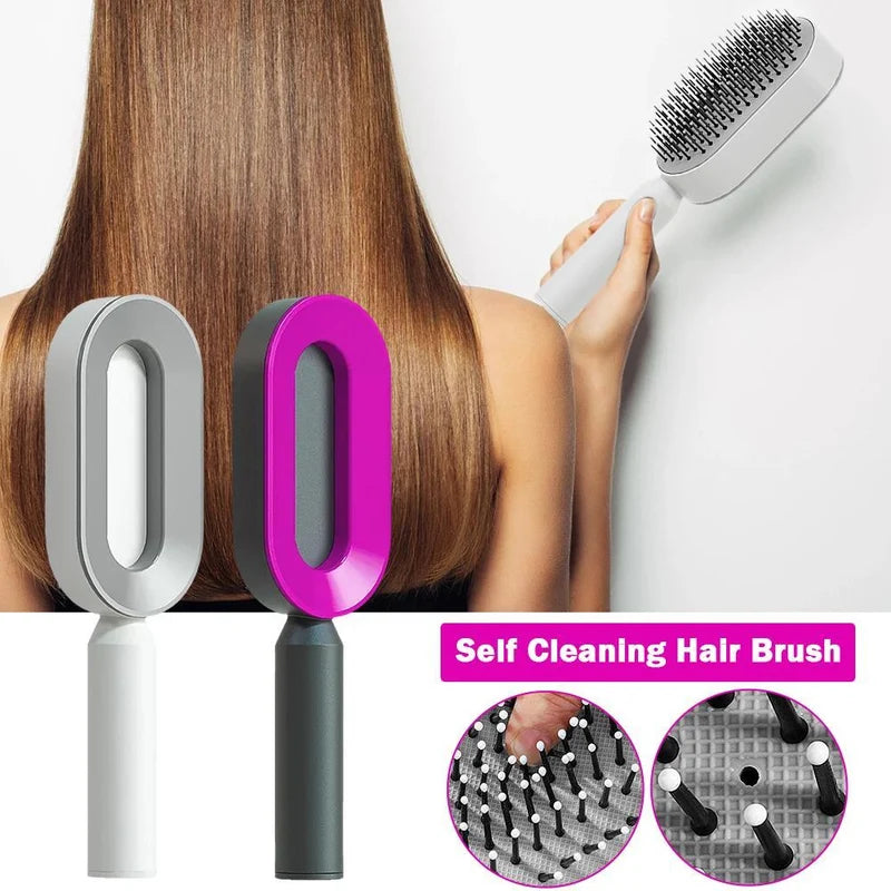 Women’s 3D Hair Growth Comb – Self-Cleaning Scalp Massage Hairbrush